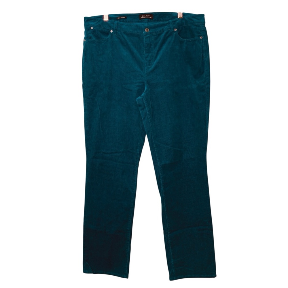 Talbots Flawless FIve Pocket Corduroy Pants‎ Jeans Jade Straight Leg (Size 16)